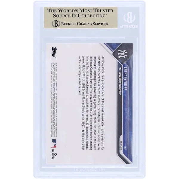 Anthony Volpe 2023 Topps Now #792 Rookie Card | BGS 9.5