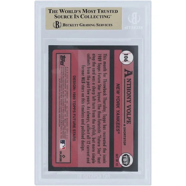 Anthony Volpe 2023 Topps Throwback Thursdays Rookie #106 Card | BGS 9.5