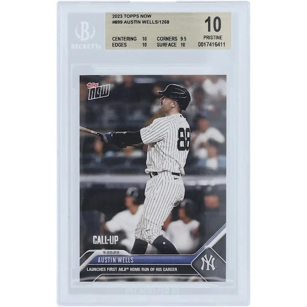Austin Wells 2023 Topps Now #899 Rookie Card | BGS 10