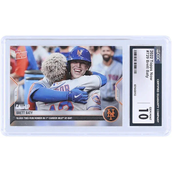 Brett Baty 2022 Topps Now Rookie Card #729 | CGC Graded 10