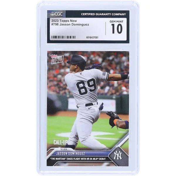 Jasson Dominguez 2023 Topps Now #798 Rookie Card | CGC 10