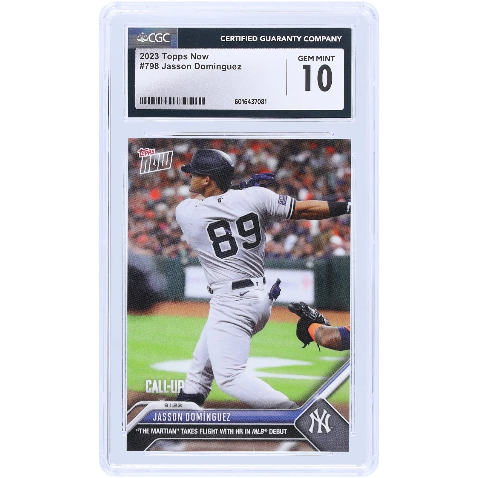 Jasson Dominguez 2023 Topps Now #798 Rookie Card | CGC 10