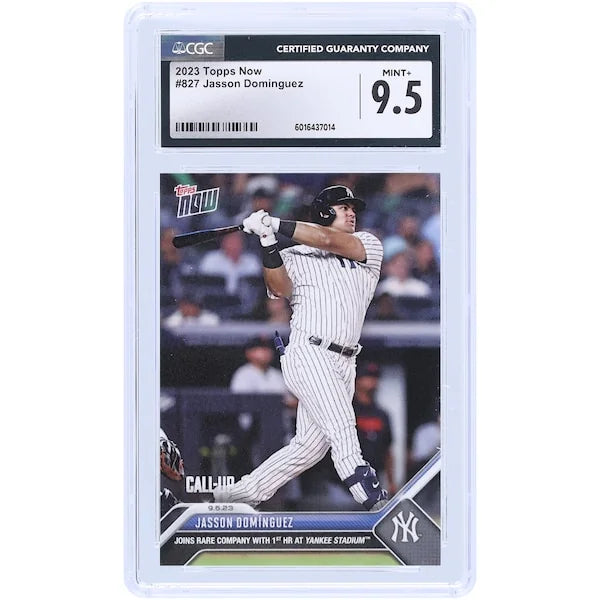 Jasson Dominguez 2023 Topps Now #827 Rookie Card | CGC 9.5