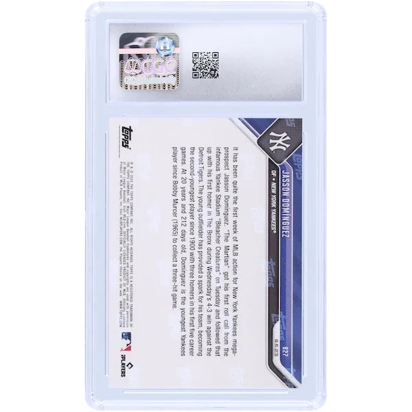 Jasson Dominguez 2023 Topps Now #827 Rookie Card | CGC 9.5