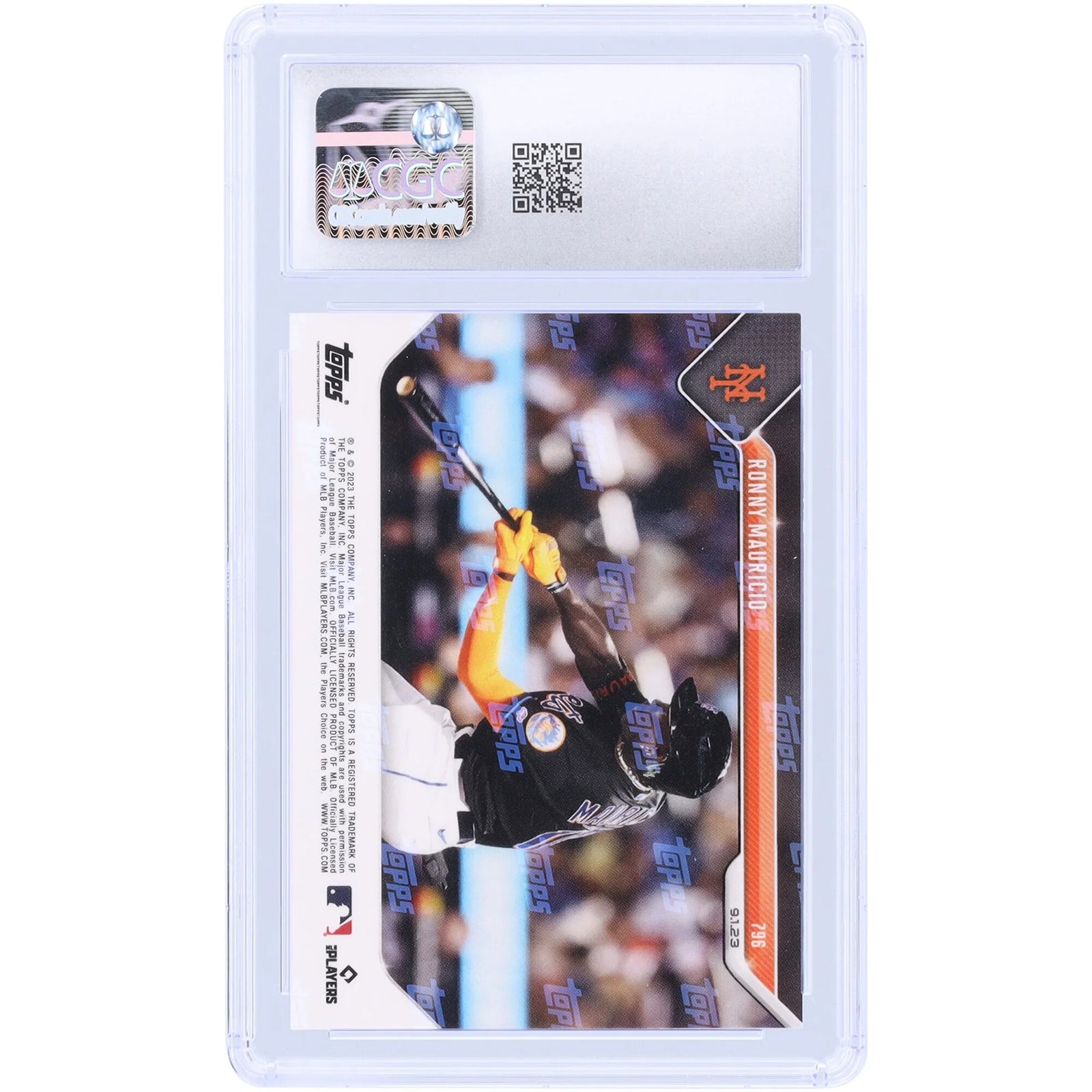 Ronny Mauricio 2023 Topps Now #796 Rookie Card | CGC 9.5