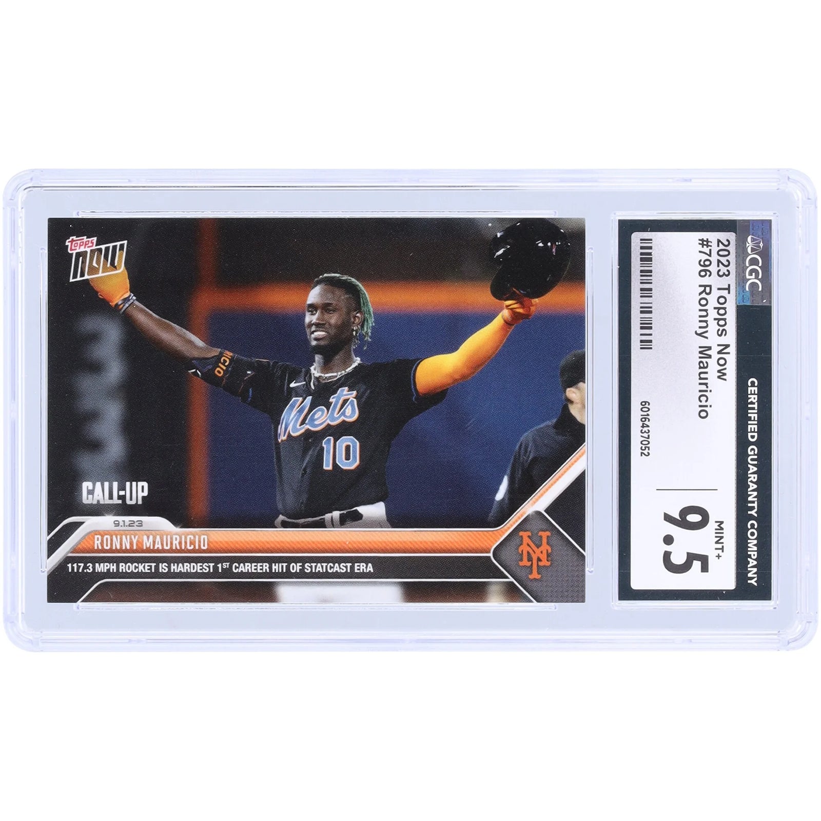 Ronny Mauricio 2023 Topps Now #796 Rookie Card | CGC 9.5