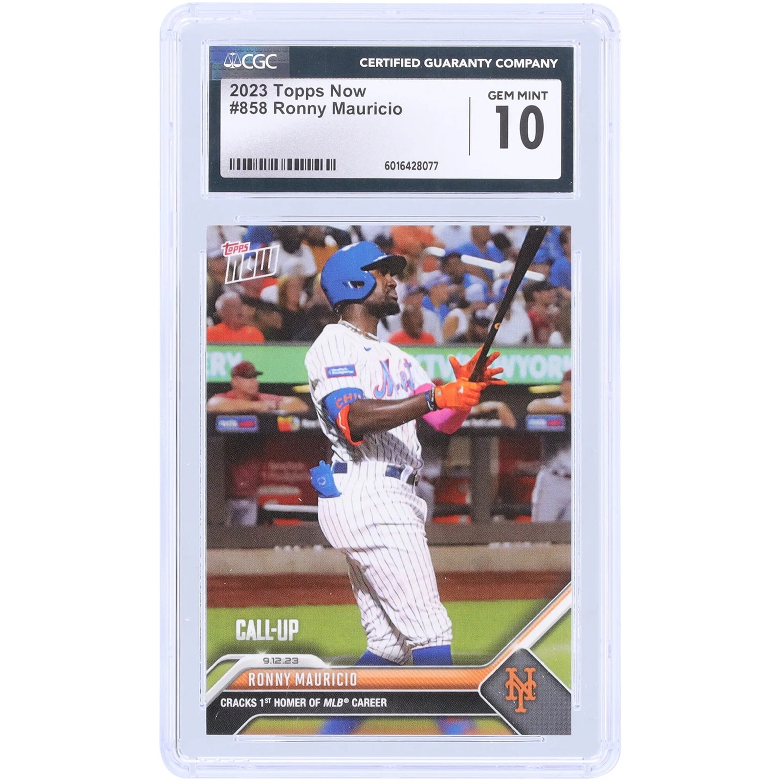 Ronny Mauricio 2023 Topps Now #858 Rookie Card | CGC Authenticated 10