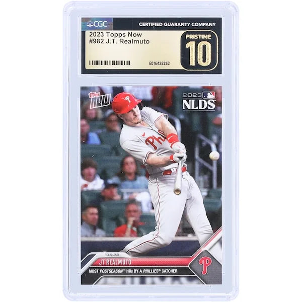 J.T. Realmuto 2023 Topps Now Most Postseason HRs #982 Card | CGC Pristine 10