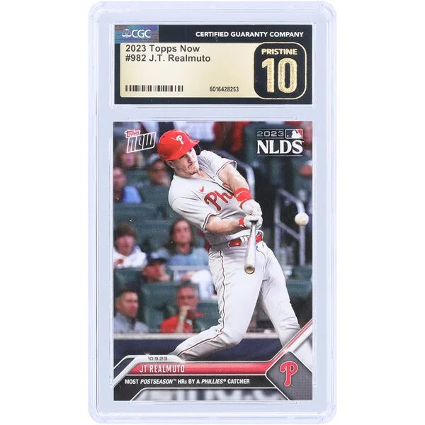 J.T. Realmuto 2023 Topps Now Most Postseason HRs #982 Card | CGC Pristine 10