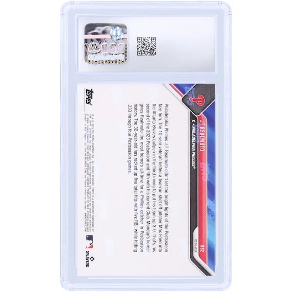 J.T. Realmuto 2023 Topps Now Most Postseason HRs #982 Card | CGC Graded 10