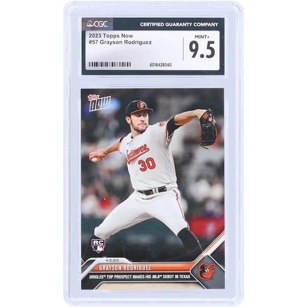 Grayson Rodriguez 2023 Topps Now Rookie #57 Card | CGC Authenticated 9.5