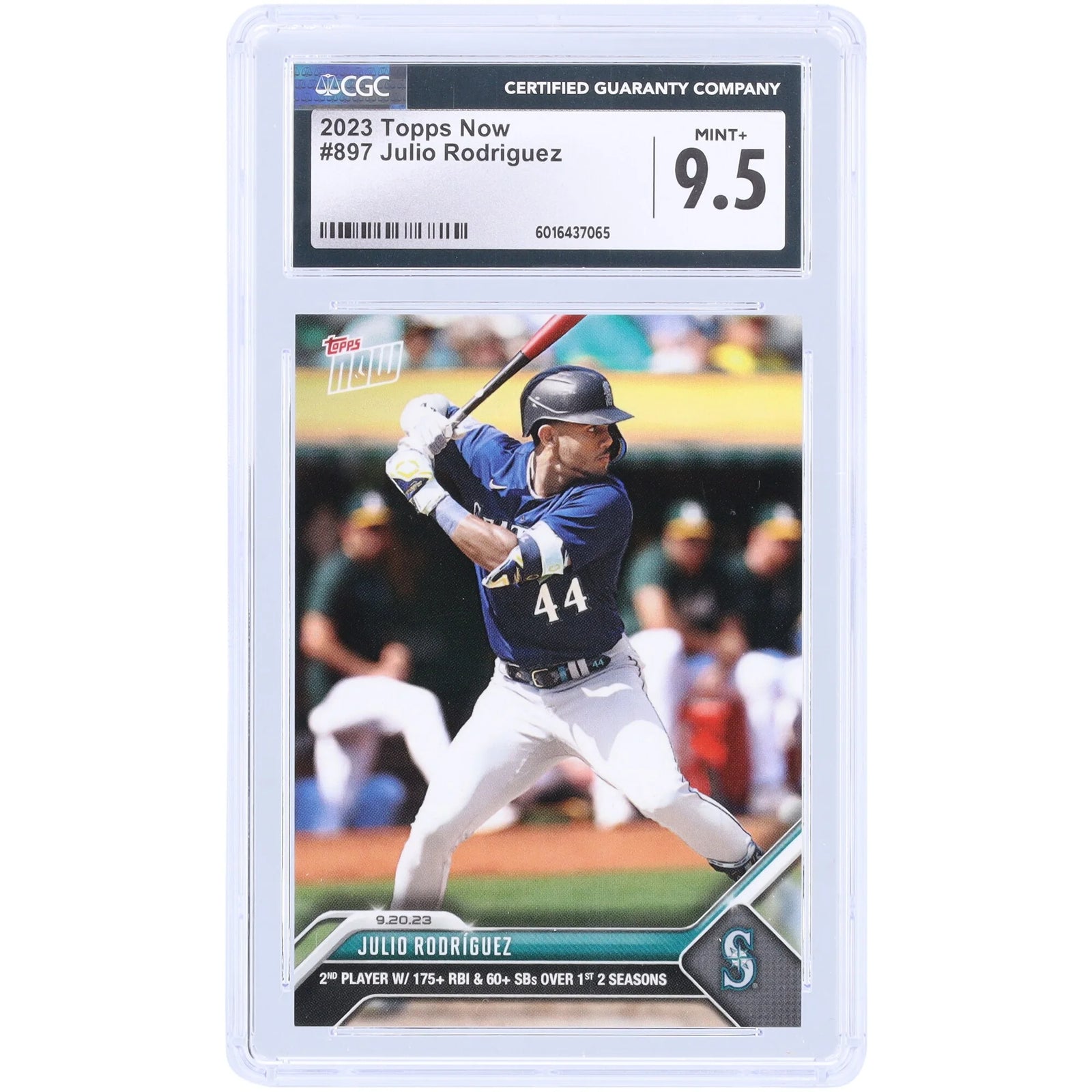 Julio Rodriguez 2023 Topps Now #897 Card | CGC 9.5 Graded
