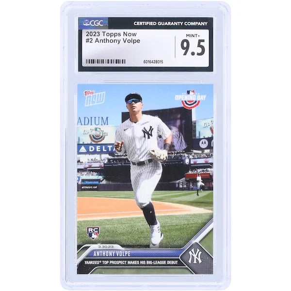 Anthony Volpe 2023 Topps Now Yankees Top Prospect Rookie #2 Card | CGC 9.5