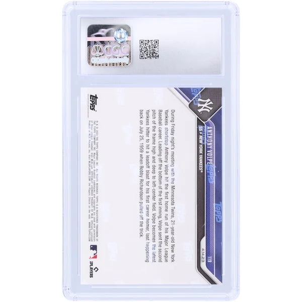 Anthony Volpe 2023 Topps Now Rookie #119 Card | CGC 9.5 Graded