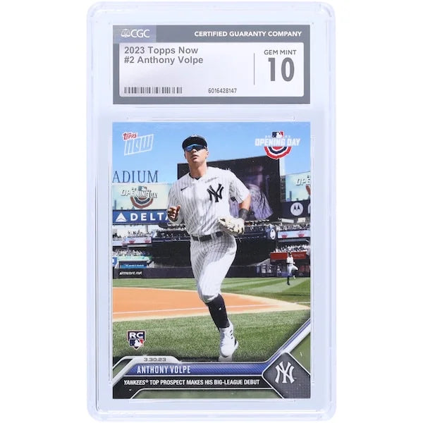 Anthony Volpe 2023 Topps Now Yankees Rookie #2 Card | CGC 10