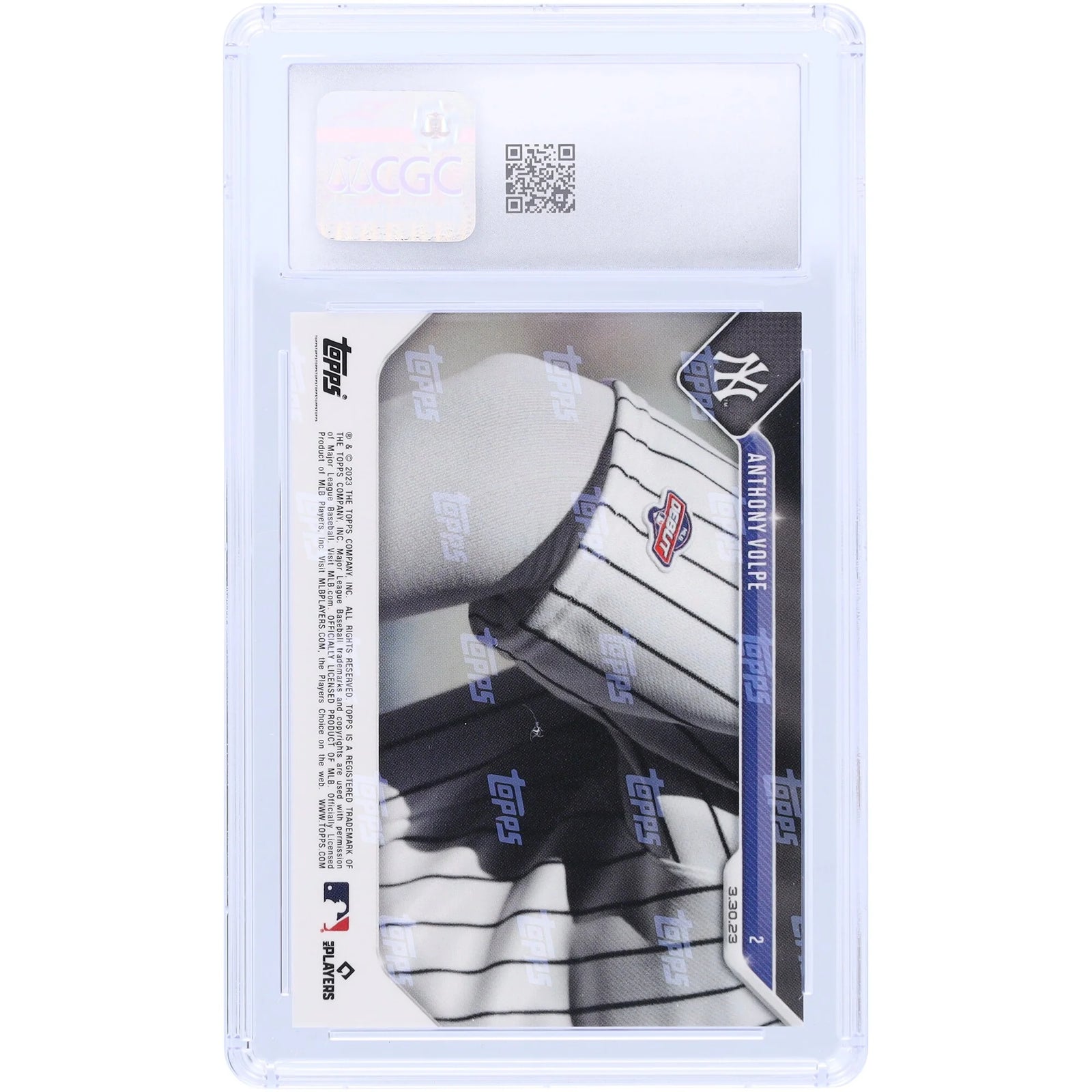 Anthony Volpe 2023 Topps Now Yankees Rookie #2 Card | CGC 10