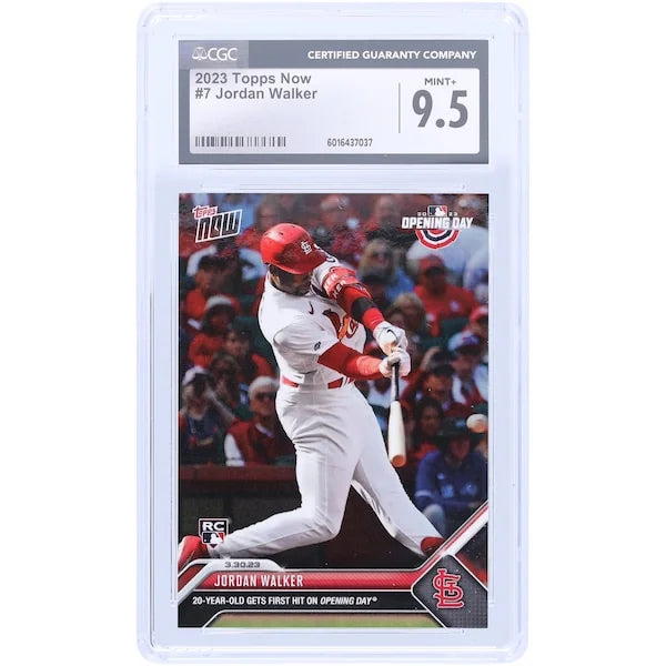 Jordan Walker 2023 Topps Now Rookie #7 Card | CGC Authenticated 9.5