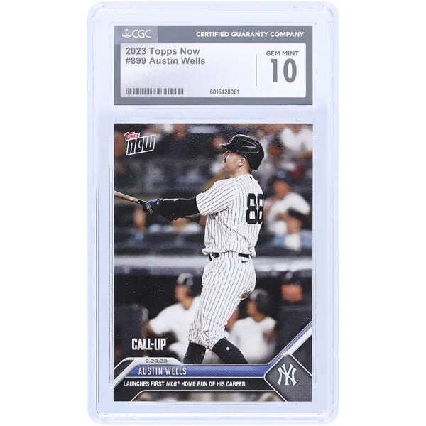 Austin Wells 2023 Topps Now #899 Rookie Card | CGC Authenticated 10