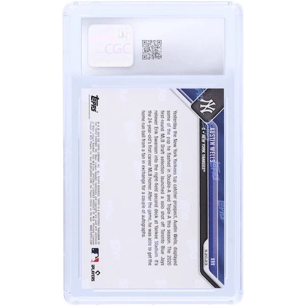 Austin Wells 2023 Topps Now #899 Rookie Card | CGC 9.5