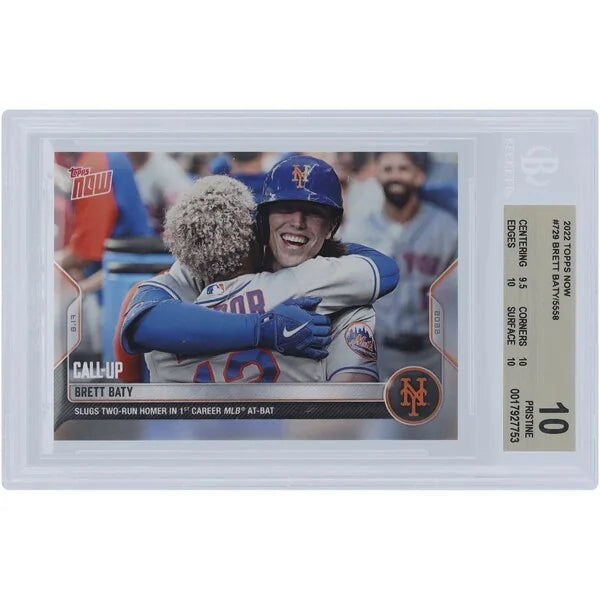 Brett Baty 2022 Topps Now Rookie Card #729 | BGS 10