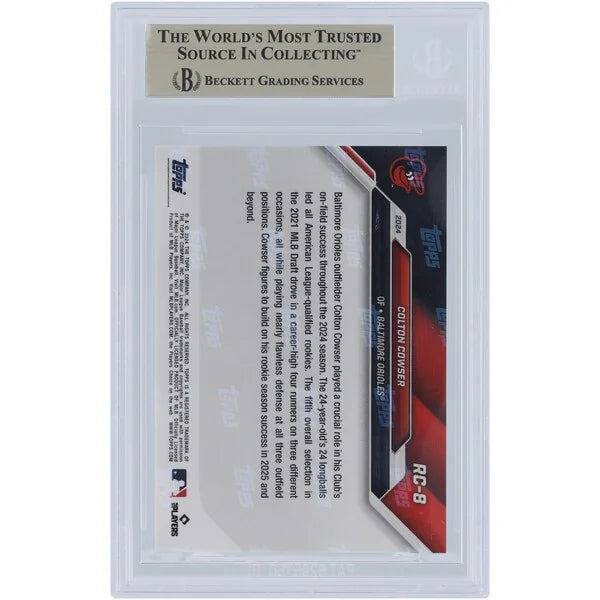 Colton Cowser 2024 Topps Now Rookie Cup Team #RC8 | BGS 9.5