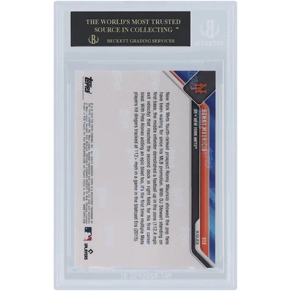 Ronny Mauricio 2023 Topps Now Black Label Rookie Card #858 | BGS 10