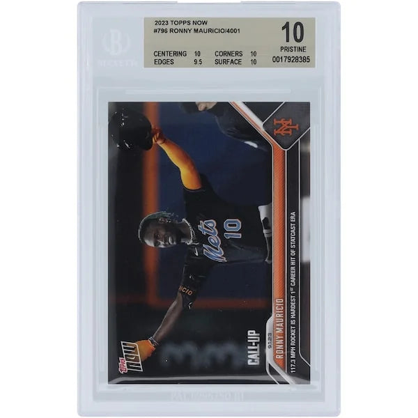 Ronny Mauricio Mets Rookie Card | 2023 Topps Now #796 BGS 10