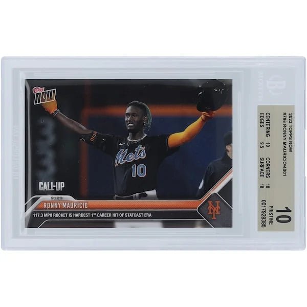 Ronny Mauricio Mets Rookie Card | 2023 Topps Now #796 BGS 10