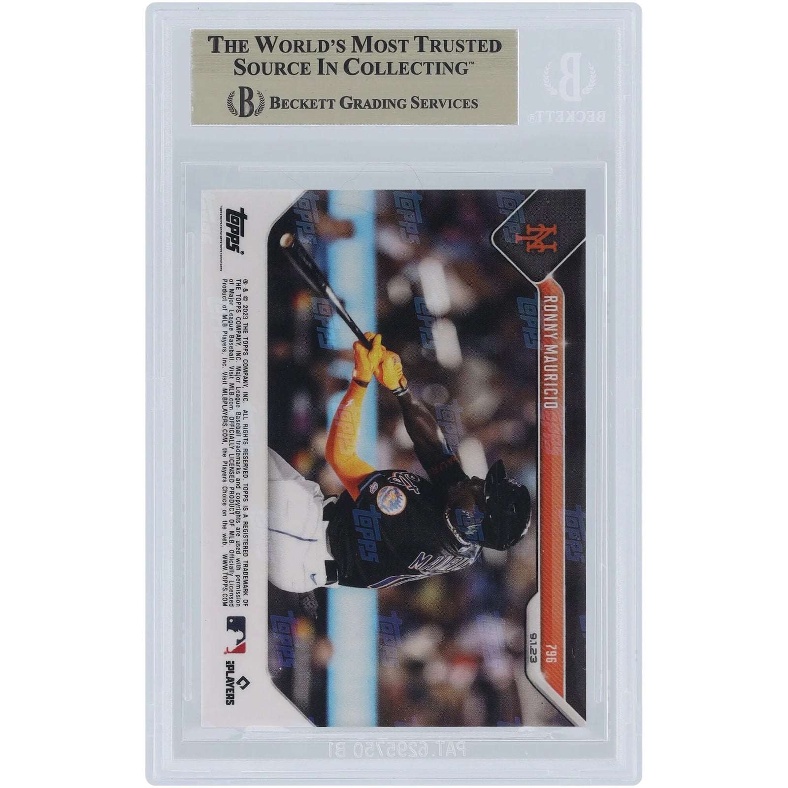 Ronny Mauricio Mets Rookie Card | 2023 Topps Now #796 BGS 10