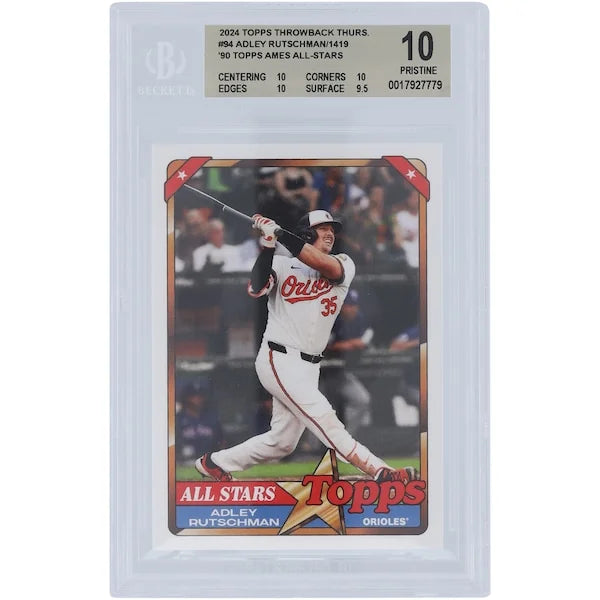 Adley Rutschman 2024 Topps TBT 90 Ames All-Stars #94 Card | BGS 10