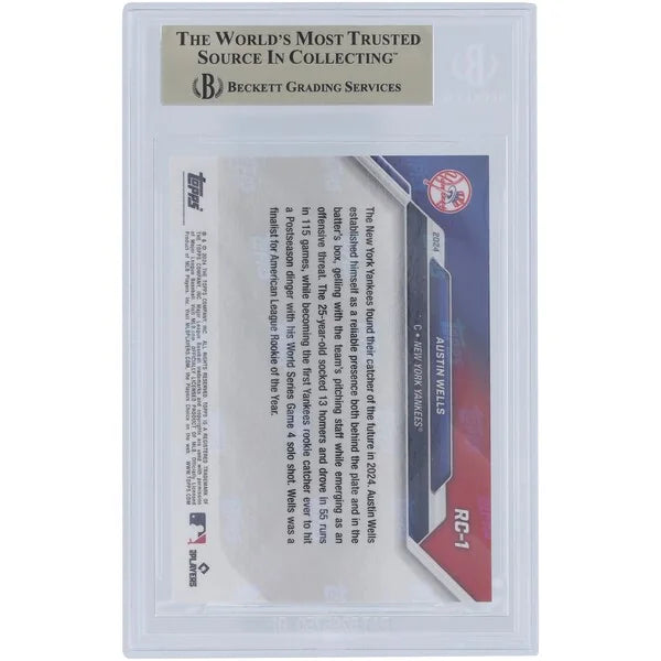 Austin Wells 2024 Topps Now Rookie Cup Team #RC1 Card | BGS 9.5