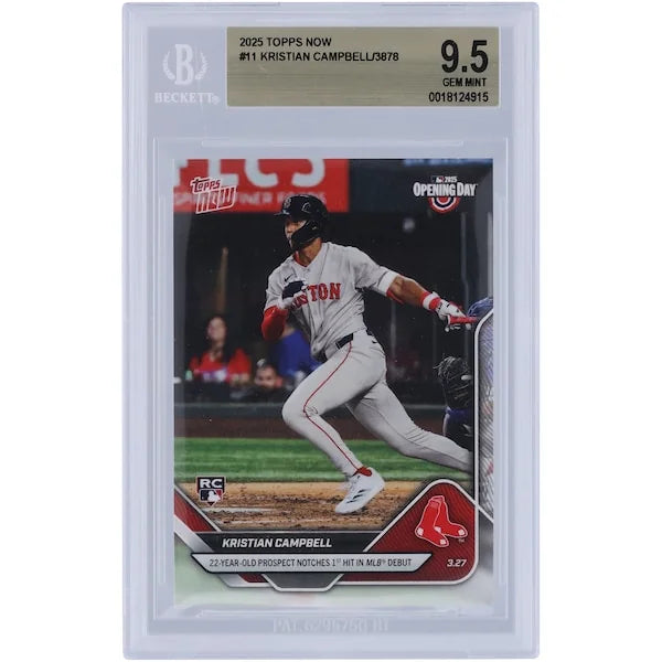 Kristian Campbell 2025 Topps Now Rookie #11 Card | BGS 9.5