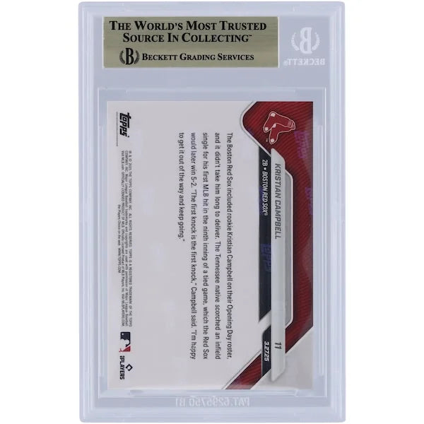 Kristian Campbell 2025 Topps Now Rookie #11 Card | BGS 9.5