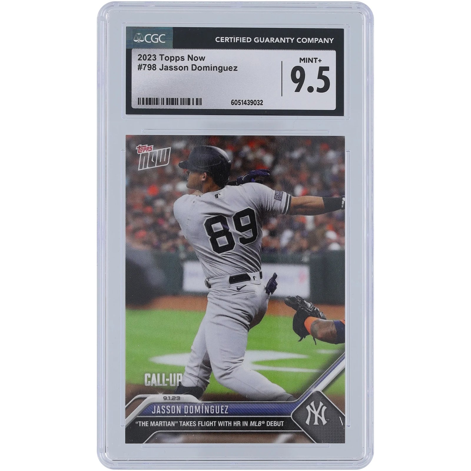 Jasson Dominguez 2023 Topps Now The Martian #798 | CGC 9.5