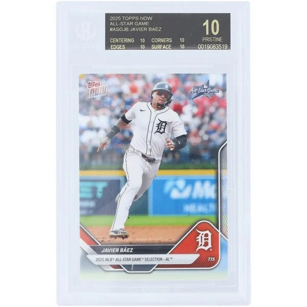 Javier Baez 2025 Topps Now All-Star Game Card | BGS 10 Black Label