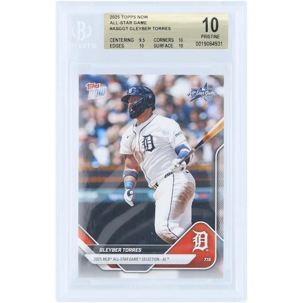 Gleyber Torres 2025 Topps Now All-Star Game Card | BGS 10