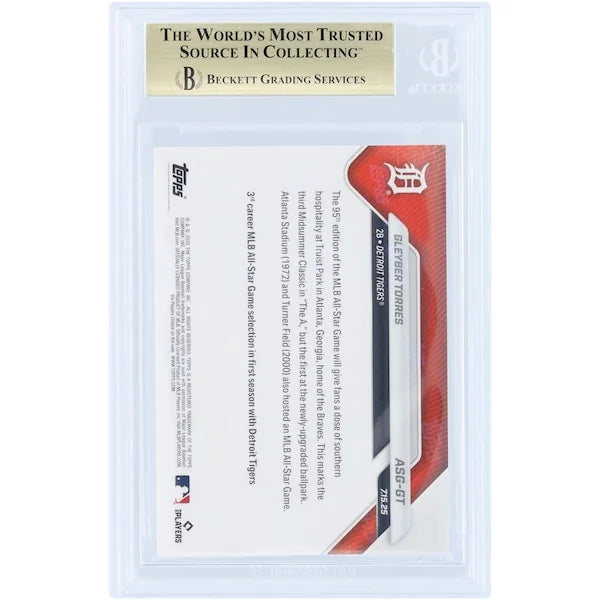 Gleyber Torres 2025 Topps Now All-Star Game Card | BGS 10