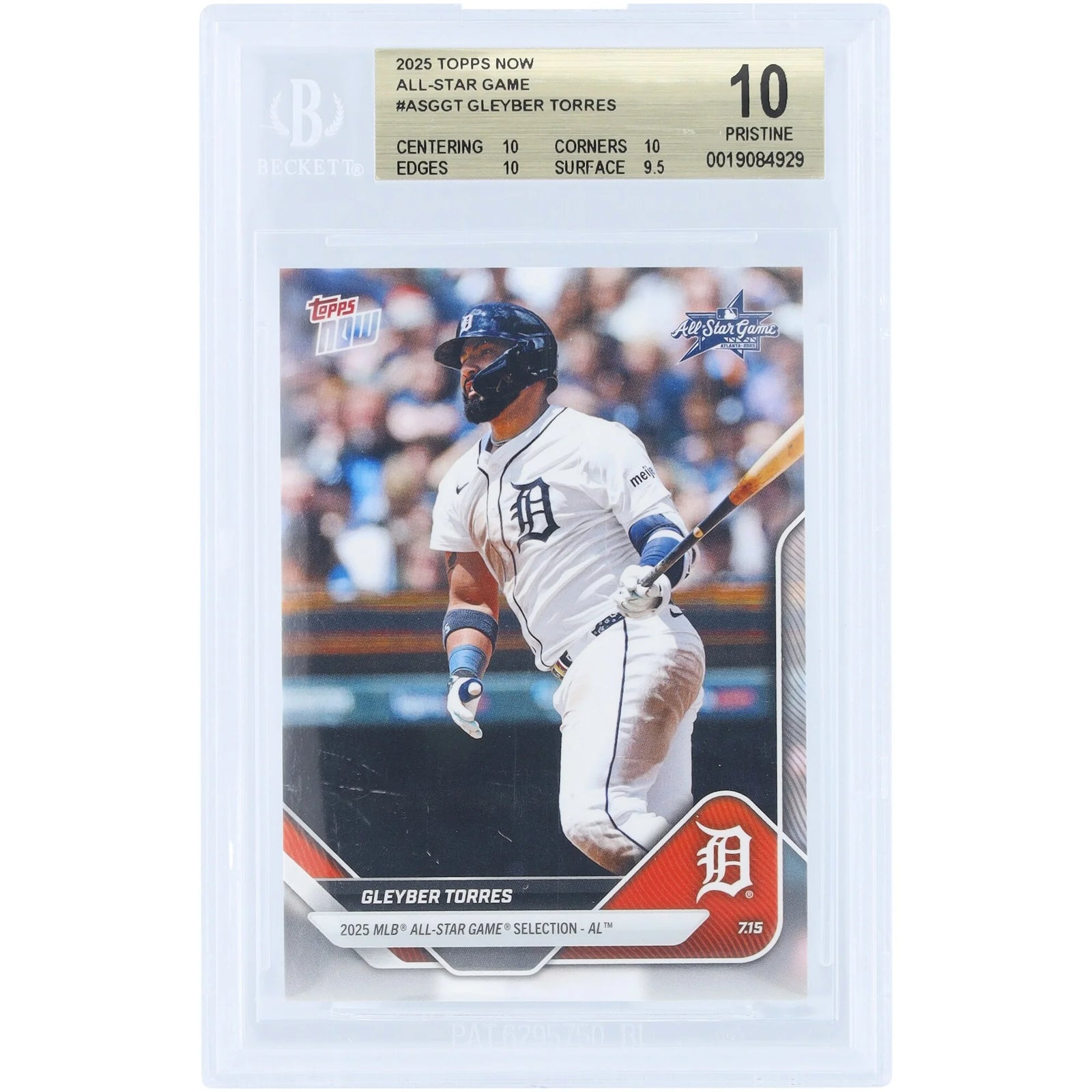 Gleyber Torres 2025 Topps Now All-Star Card | BGS 10