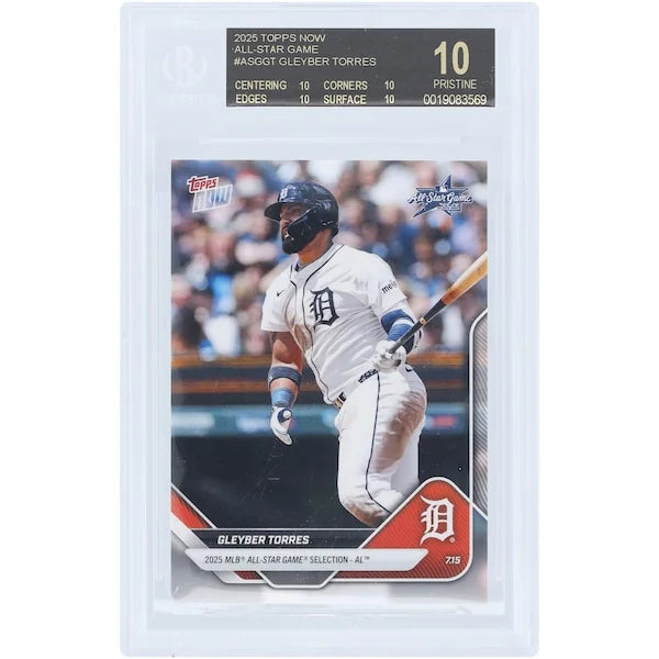 Gleyber Torres 2025 Topps Now All-Star Card | BGS 10 Black Label