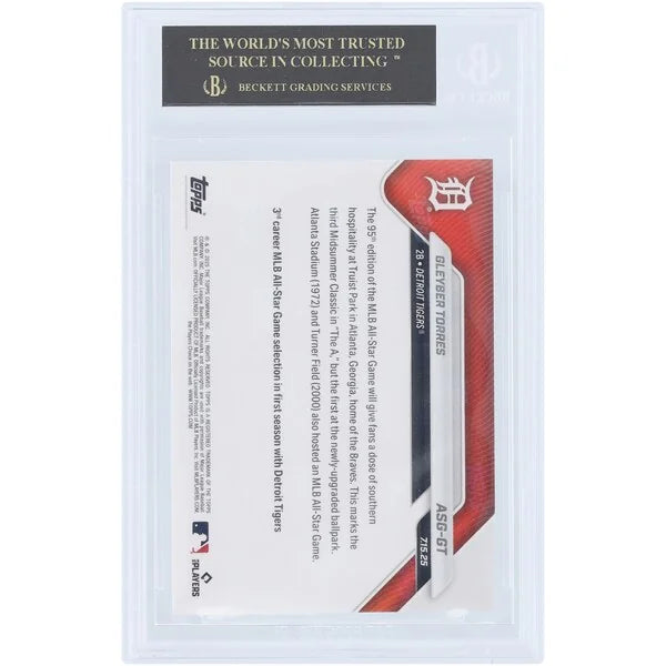 Gleyber Torres 2025 Topps Now All-Star Card | BGS 10 Black Label