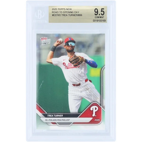 Trea Turner 2025 Topps Now Road to Opening Day #OD-183 | BGS 9.5