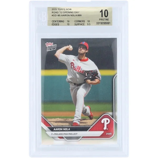 Aaron Nola 2025 Topps Now Road to Opening Day #OD-185 | BGS 10