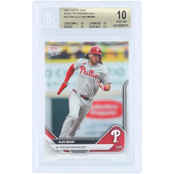 Alec Bohm 2025 Topps Now Road to Opening Day #OD-188 | BGS 10