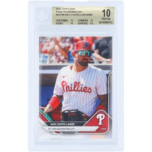 Nick Castellanos 2025 Topps Now Road to Opening Day #OD-189 | BGS 10
