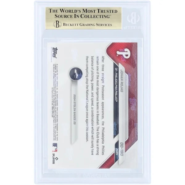 Johan Rojas 2025 Topps Now Road to Opening Day #OD-190 | BGS 9.5