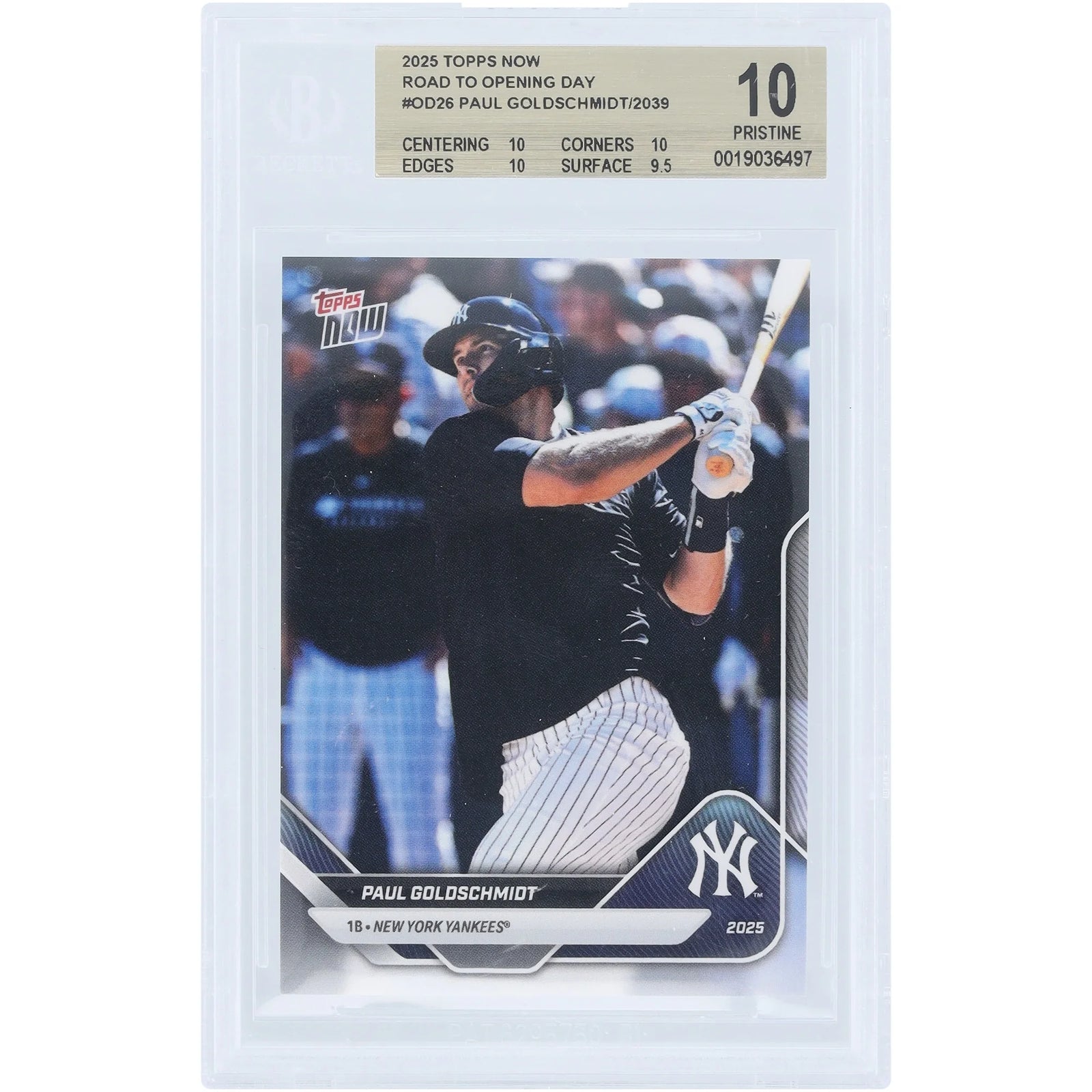 Paul Goldschmidt 2025 Topps Now Road to Opening Day #OD-26 | BGS 10