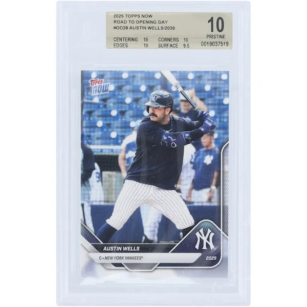 Austin Wells 2025 Topps Now Road to Opening Day #OD-28 | BGS 10