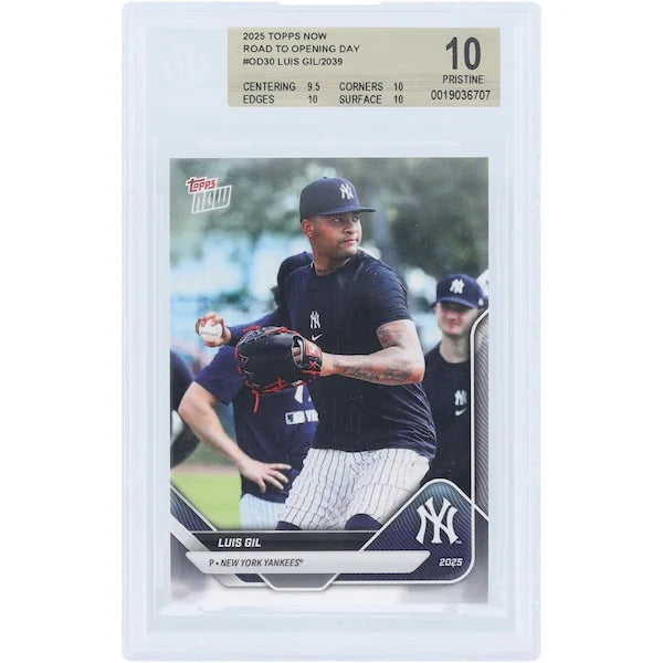 Luis Gil 2025 Topps Now Road to Opening Day #OD-30 | BGS 10