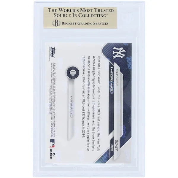 Max Fried 2025 Topps Now Road to Opening Day #OD-27 | BGS 10