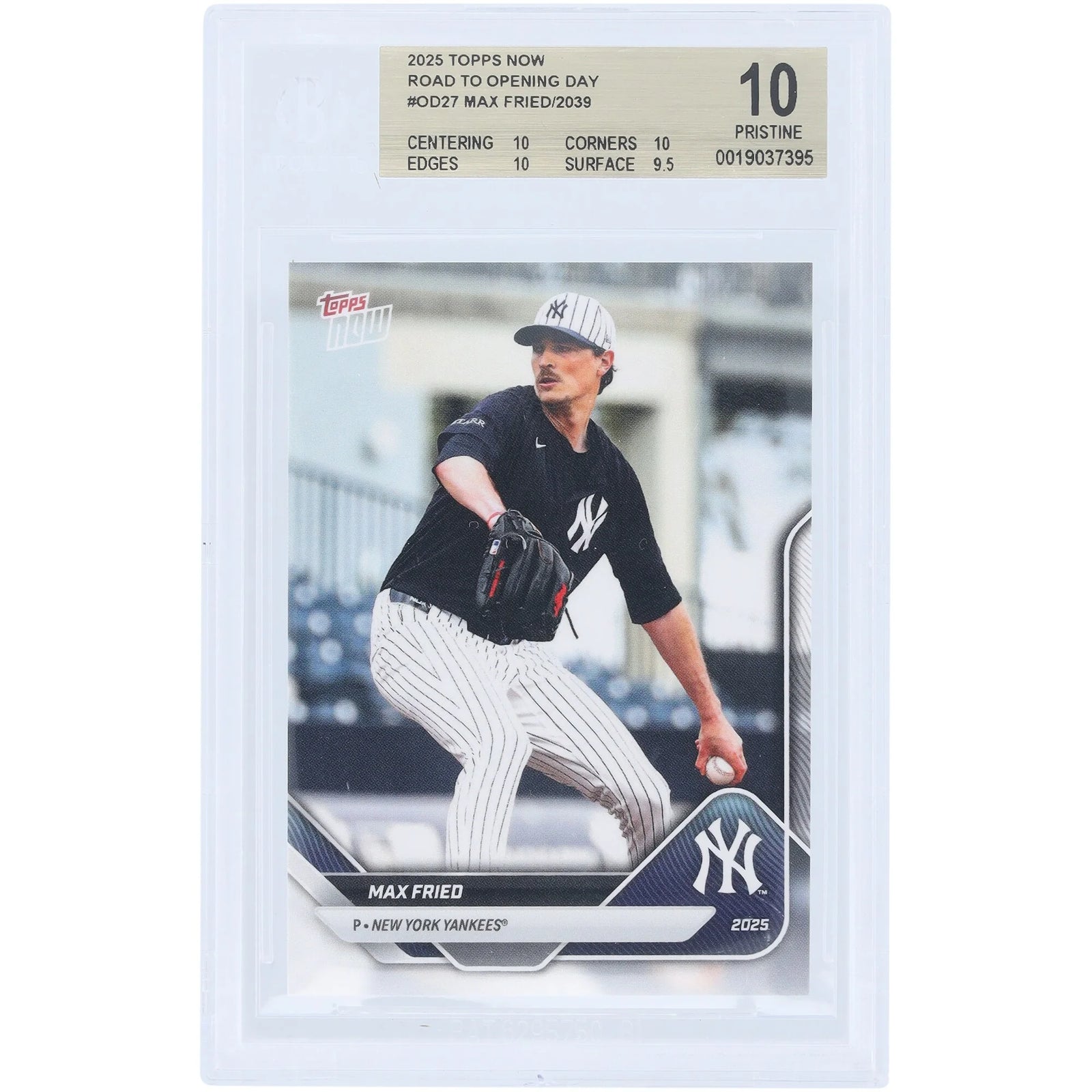Max Fried 2025 Topps Now Road to Opening Day #OD-27 | BGS 10